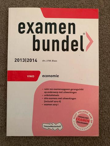 Examenbundel Economie VWO 2013/2014 beschikbaar voor biedingen
