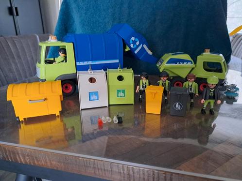 Playmobil afvalophaal- en recycling combiset, Kinderen en Baby's, Speelgoed | Playmobil, Zo goed als nieuw, Ophalen of Verzenden