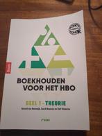 Boekhouden voor het HBO - Deel 1 Theorie, Boeken, Studieboeken en Cursussen, Zo goed als nieuw, Gerard van Heeswijk, David Bouman en Stef Stienstra