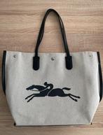 Longchamp Essential Toile shopper L met leren details, Ophalen of Verzenden, Nieuw, Shopper