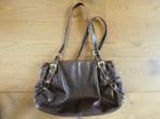 Donkerbruine, leren handtas van bk-y avantgarde  Bijenkorf, Sieraden, Tassen en Uiterlijk, Tassen | Damestassen, Ophalen of Verzenden