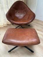 Hidde Label Fauteuil met Hidde Poef, Huis en Inrichting, Fauteuils, Modern, eigenzinnig en tijdloos met een warme uitstraling.