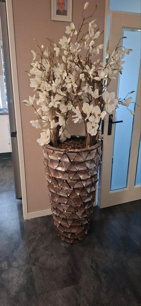 Lamp en Schelpenvaas - Stijlvol Duo, Huis en Inrichting, Woonaccessoires | Kunstplanten en Kunstbloemen, Zo goed als nieuw, Binnen