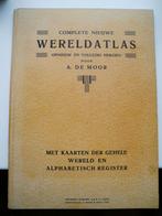 Complete volledige Wereldatlas door A de Moor jaren '30, Overige atlassen, Ophalen of Verzenden, Zo goed als nieuw, 1800 tot 2000