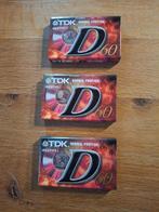 Drie TDK cassettebandjes 60 minuten, 2 t/m 25 bandjes, Overige genres, Ophalen of Verzenden, Origineel