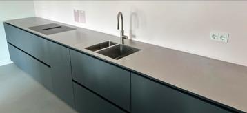 Massief RVS design aanrechtblad, 4 mm dik. beschikbaar voor biedingen