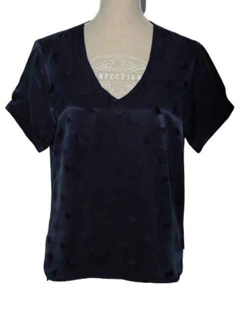 Silver Creek satijnen top, Silv Parker, Mt. 38 / M, Kleding | Dames, Tops, Zo goed als nieuw, Maat 38/40 (M), Blauw, Korte mouw