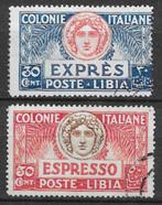 Italiaans Libia Espressi 1921 Sassone 3 + 4 Gestempeld zie s, Postzegels en Munten, Postzegels | Europa | Italië, Ophalen of Verzenden