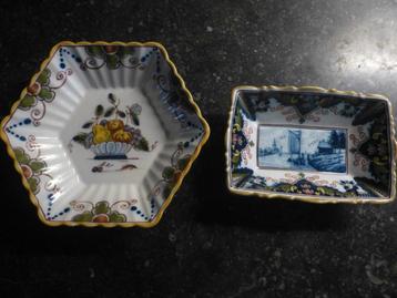 Makkum handgeschilderd Schaaltje + Wandbordje  beschikbaar voor biedingen