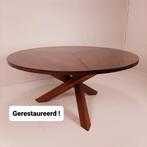 Ronde vintage design tafel, Gerard Geytenbeek 1970s, tripod, Huis en Inrichting, Tafels | Eettafels, 150 tot 200 cm, 150 tot 200 cm