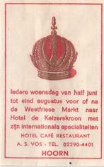 De Keizerskroon Hoorn - A Vos - Westfriese markt - kroon, Ophalen of Verzenden