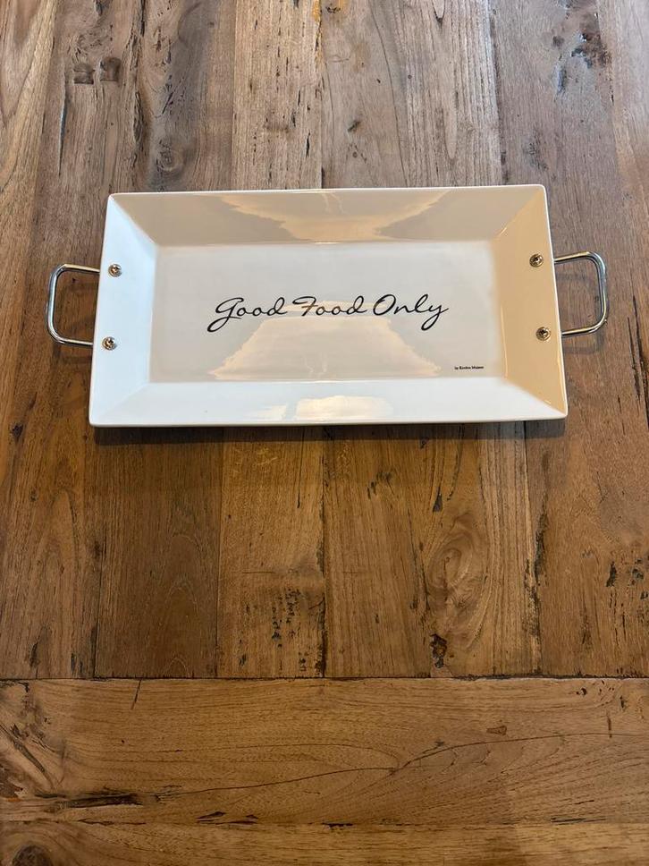 Rivièra Maison Good Food Only Schaal, Huis en Inrichting, Woonaccessoires | Schalen en Manden, Zo goed als nieuw, Schaal, Rechthoekig