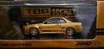 Modelauto Top Secret (R34) GT-R Gold - Inno64, Verzamelen, Speelgoed, Info@innomodels.com, Hong Kong, Nieuw, Ophalen of Verzenden