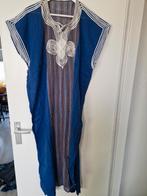 Blauwe Tuniek Jurk / kaftan / dunne stof, Maat 38/40 (M), Blauw, Ophalen of Verzenden, Onder de knie