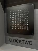 Nieuw Qlocktwo Large Black Pepper 90x90 Woord Klok, Huis en Inrichting, Woonaccessoires | Klokken, Nieuw, Ophalen of Verzenden