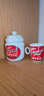 Tommy's coffee kopje (mug)en (voorraad) pot, Ophalen of Verzenden, Zo goed als nieuw, Kop en/of schotel