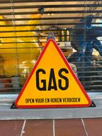 Vintage emaille Gasbord - Open Vuur Verboden, Ophalen of Verzenden