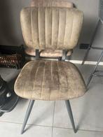 2x Brim Eetkamerstoel Leen Bakker donkergroen, Huis en Inrichting, Stoelen, Ophalen, Gebruikt, Bruin, Eén