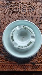 Vintage  Emaille  asbak met reclame, Ophalen of Verzenden