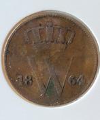 1 cent 1864, Postzegels en Munten, Munten | Nederland, Ophalen of Verzenden, Koning Willem III, 1 cent, Losse munt