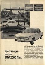 Autokampioen test BMW 2000 Tilux Januari 1967, Ophalen of Verzenden, Gelezen, BMW