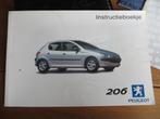 Instructieboek Peugeot 206 12-2001 incl. audio, Auto diversen, Handleidingen en Instructieboekjes, Ophalen of Verzenden