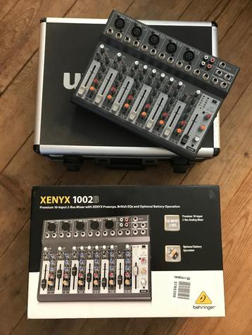 Behringer Xenyx 1002B + koffer - ALS NIEUW beschikbaar voor biedingen
