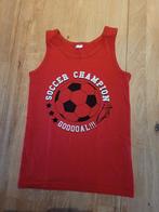 Rood hemdje met voetbal print, Ophalen of Verzenden, Gebruikt, Onbekend, Jongen