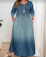 Jurk Joya (44-52), Kleding | Dames, Verzenden, Nieuw, Blauw, Jurk