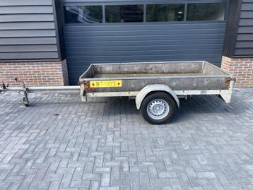 Enkelasser aanhanger aanhangwagen bakwagen ongeremd beschikbaar voor biedingen