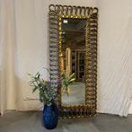 Spiegel – houten lijst goud - 180 x 80 cm - TTM Wonen, Www.ttmwonen.nl, Nieuw, Ophalen of Verzenden, Info@ttmwonen.nl