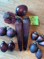 10 stuks kerstballen antiek craquele, Ophalen of Verzenden, Zo goed als nieuw