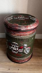 Poef, opberger, Huis en Inrichting, Banken | Voetenbanken en Poefen, Ophalen of Verzenden, Zo goed als nieuw, Rond, Minder dan 50 cm