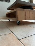 Salontafel met draaiblad, Ophalen, 50 tot 100 cm, Eikenhout, 50 tot 100 cm