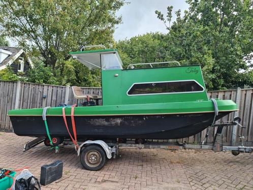 Leuk bootje met buitenboordmotor - Opknapper, Watersport en Boten, Overige Watersport en Boten, Gebruikt, Ophalen