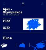 1x F-Side ticket | Ajax-Olympiakos, Tickets en Kaartjes, Losse kaart, Eén persoon, Europa of Champions League