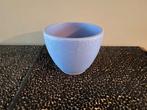 NIEUW Blauwe bloempot, 10 cm hoog, Overige materialen, Rond, Ophalen of Verzenden, Binnen