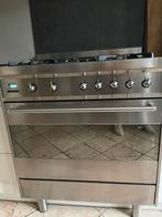 Smeg 5 pits fornuis incl grillplaat Smeg, Tepanyakki., 60 cm of meer, 5 kookzones of meer, Tussenbouw, Gebruikt