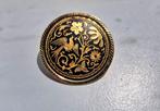 Broche damascene Spanje, Sieraden, Tassen en Uiterlijk, Broches, Ophalen of Verzenden, Zo goed als nieuw, Goud, Goud