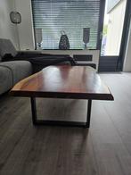 Boonstamtafel Teakhout, zwart stalen onderstel, Ophalen, Teakhout, 200 cm of meer, Zo goed als nieuw