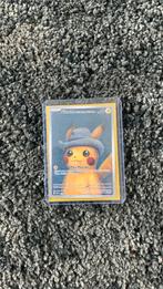 Echte Pokemon Pikachu with gray felt hat/Van Gogh, Hobby en Vrije tijd, Verzamelkaartspellen | Pokémon, Ophalen of Verzenden, Losse kaart