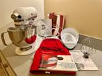 KitchenAid Artisan | incl 6 accessoires | WIT | OPTIES, Witgoed en Apparatuur, 4 liter of meer, Ophalen, Zo goed als nieuw, 3 snelheden of meer