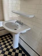 Retro waskom met zuil, is al gedemonteerd, Huis en Inrichting, Badkamer | Badkamermeubels, Ophalen, Gebruikt, 25 tot 50 cm, Minder dan 100 cm