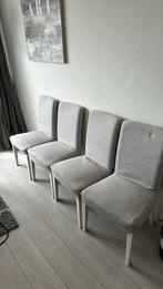 IKEA 4x stoelen goed gebruikt op te knappen, Huis en Inrichting, Stoelen, Vier, Gebruikt, Ophalen of Verzenden, Wit