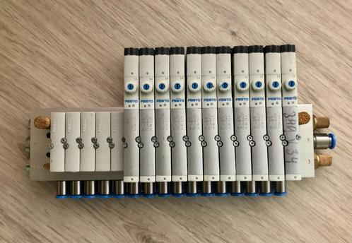 FESTO - Ventieleiland - 11x Magneetventiel - CPASC1, Hobby en Vrije tijd, Elektronica-componenten, Gebruikt, Ophalen of Verzenden