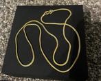 Collier • 14kt goud • vossenstaart schakel, Ophalen of Verzenden, Zo goed als nieuw, Goud