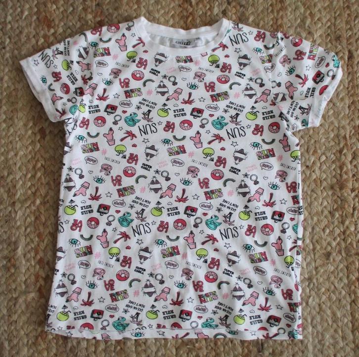 Bizzy heel zacht tricot shirt, maat 164, Kinderen en Baby's, Kinderkleding | Maat 164, Zo goed als nieuw, Jongen of Meisje, Shirt of Longsleeve