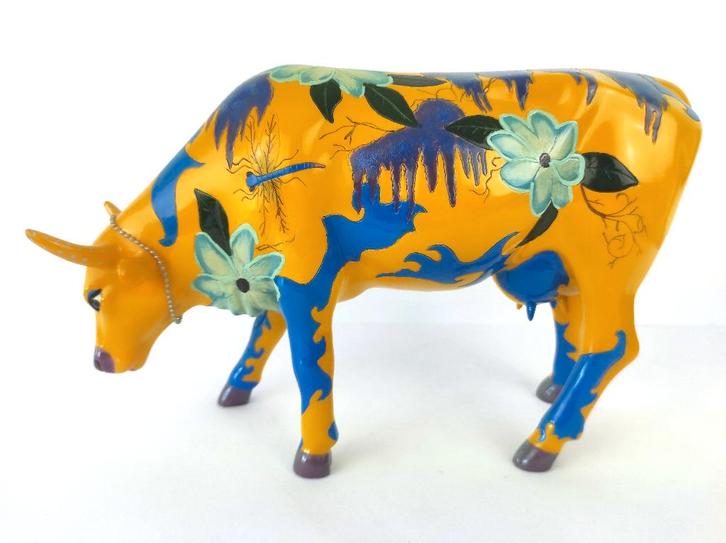 CowParade / Cow Parade Koe “Magnolia” LARGE (zeldzaam), Antiek en Kunst, Kunst | Designobjecten, Ophalen of Verzenden