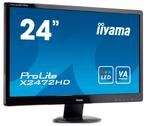 24 Inch IIyama Prolite X2472hd Led alle aansluitingen Kabels, Computers en Software, Monitoren, VGA, Gebruikt, Ophalen of Verzenden