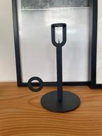 kandelaar zwart metaal, Huis en Inrichting, Woonaccessoires | Kandelaars en Kaarsen, Zwart, Ophalen of Verzenden, Zo goed als nieuw